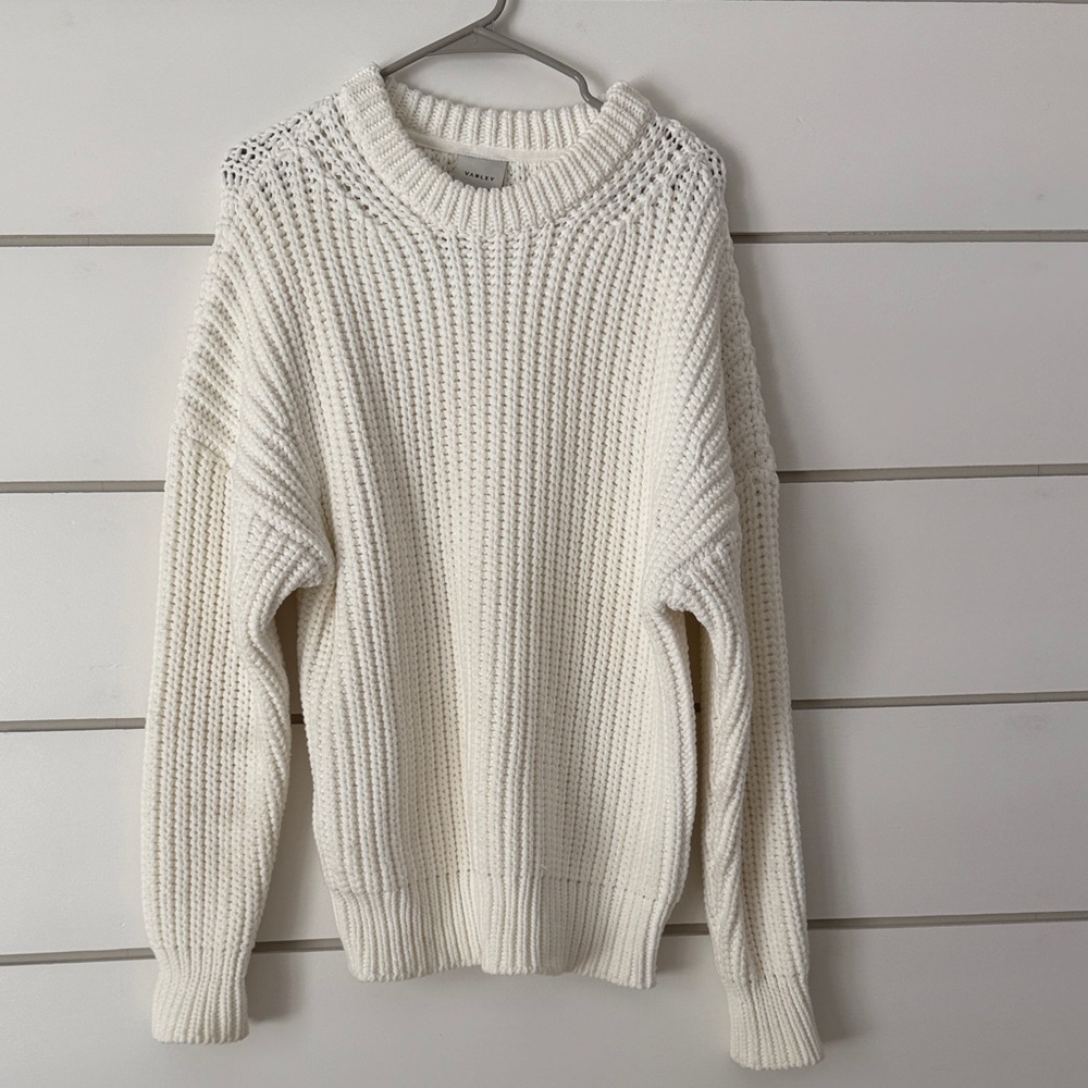 Elegant VARLEY Ivory Knit Sweater